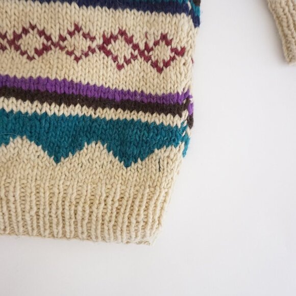 Cozy Multicolor Knit Sweater - Picture 6 of 13